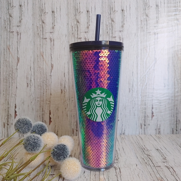 STARBUCKS | 2020 rainbow mermaid sequin tumbler